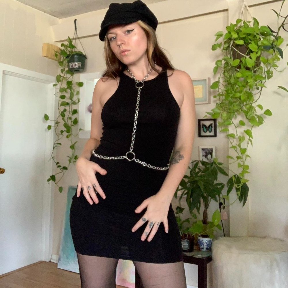 Black Bodycon Tank Dress